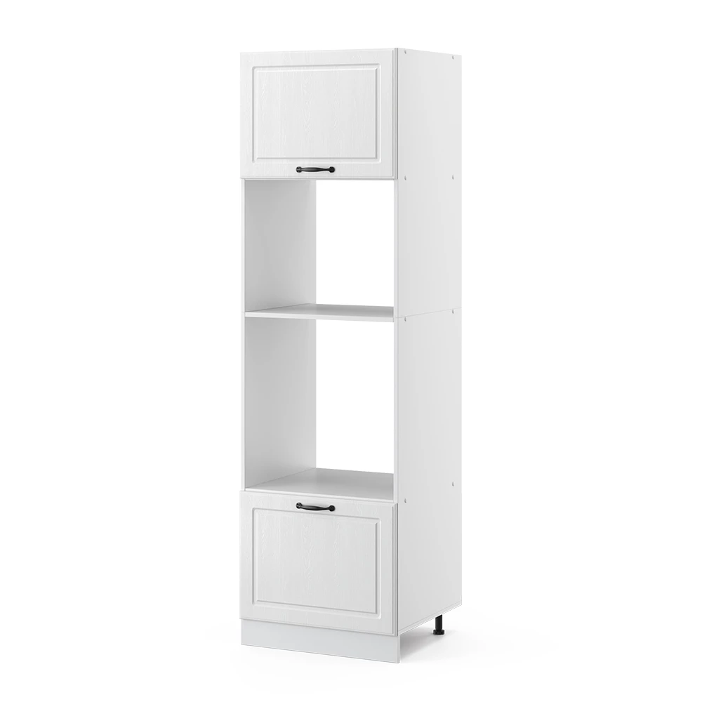 Keukenfront in Wit Landhuis on white background with decorative elements