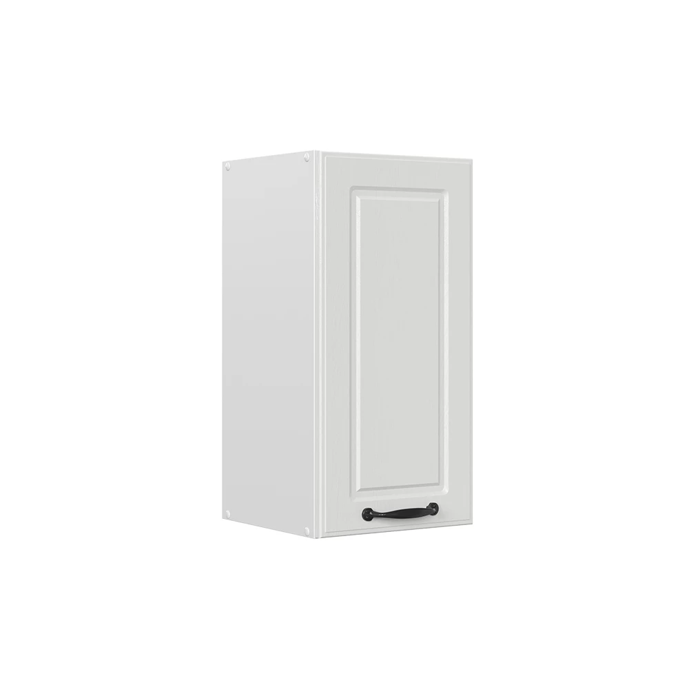 Keukenfront in Wit Landhuis on white background with decorative elements