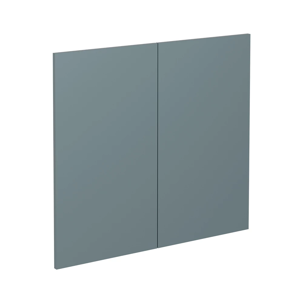 Frontale cucina in Grigio-blu on white background