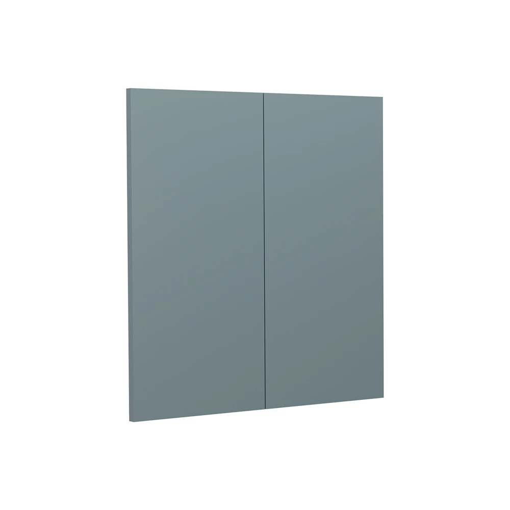 Frontale cucina in Grigio-blu on white background