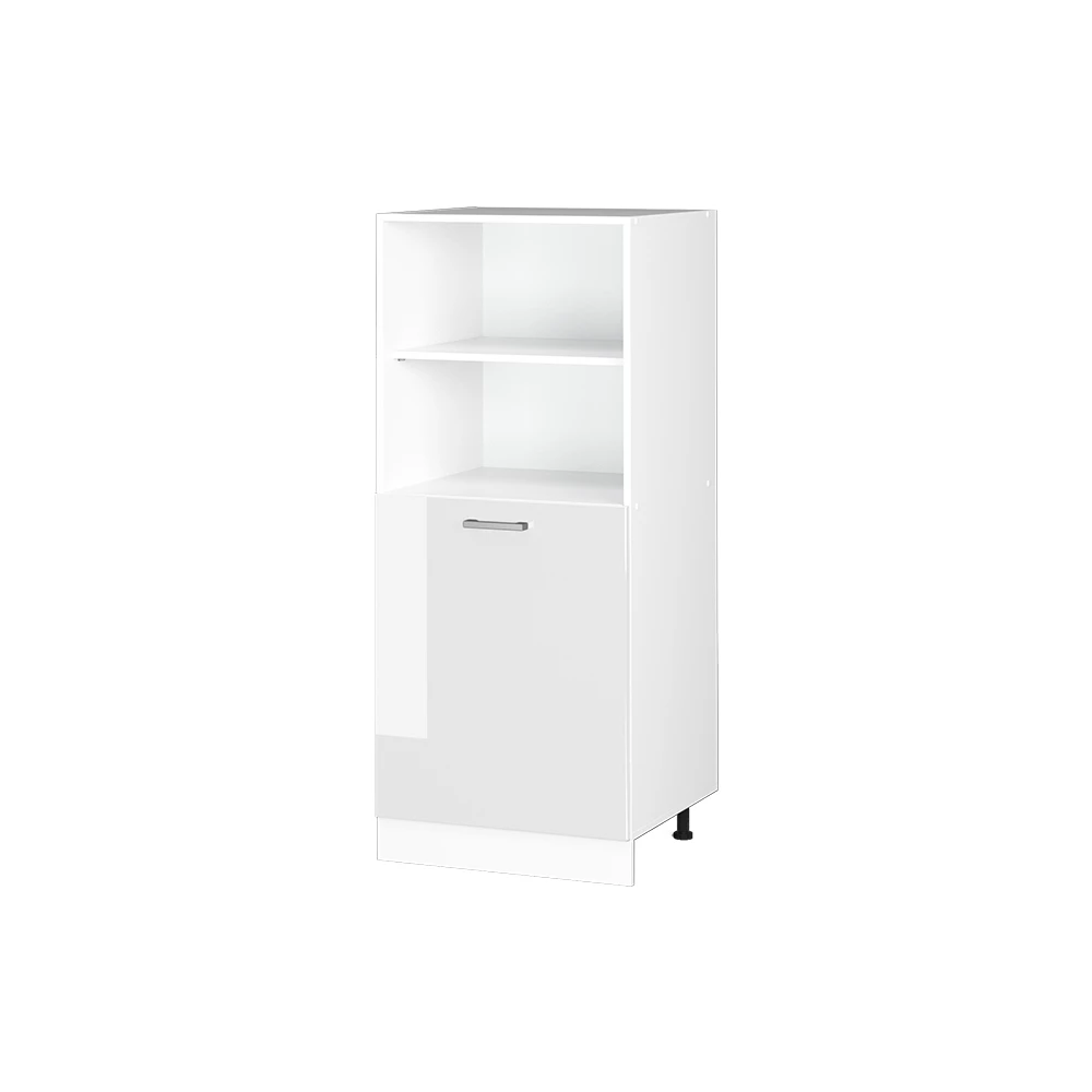 Keukenfront in Wit Hoogglans on white background with decorative elements