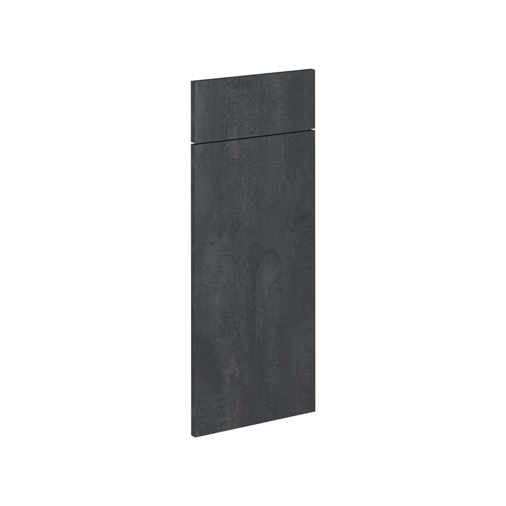 Frontale cucina in Calcestruzzo nero on white background