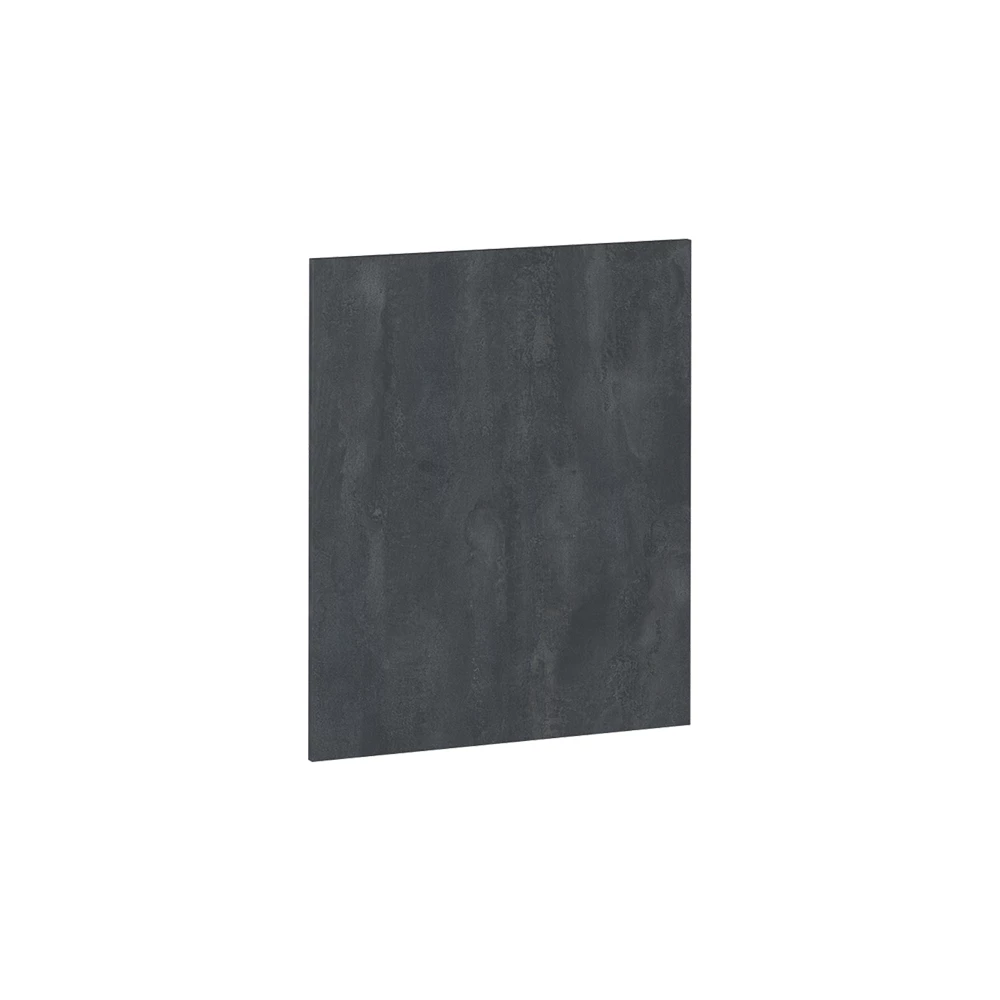 Keukenfront in Zwart beton on white background