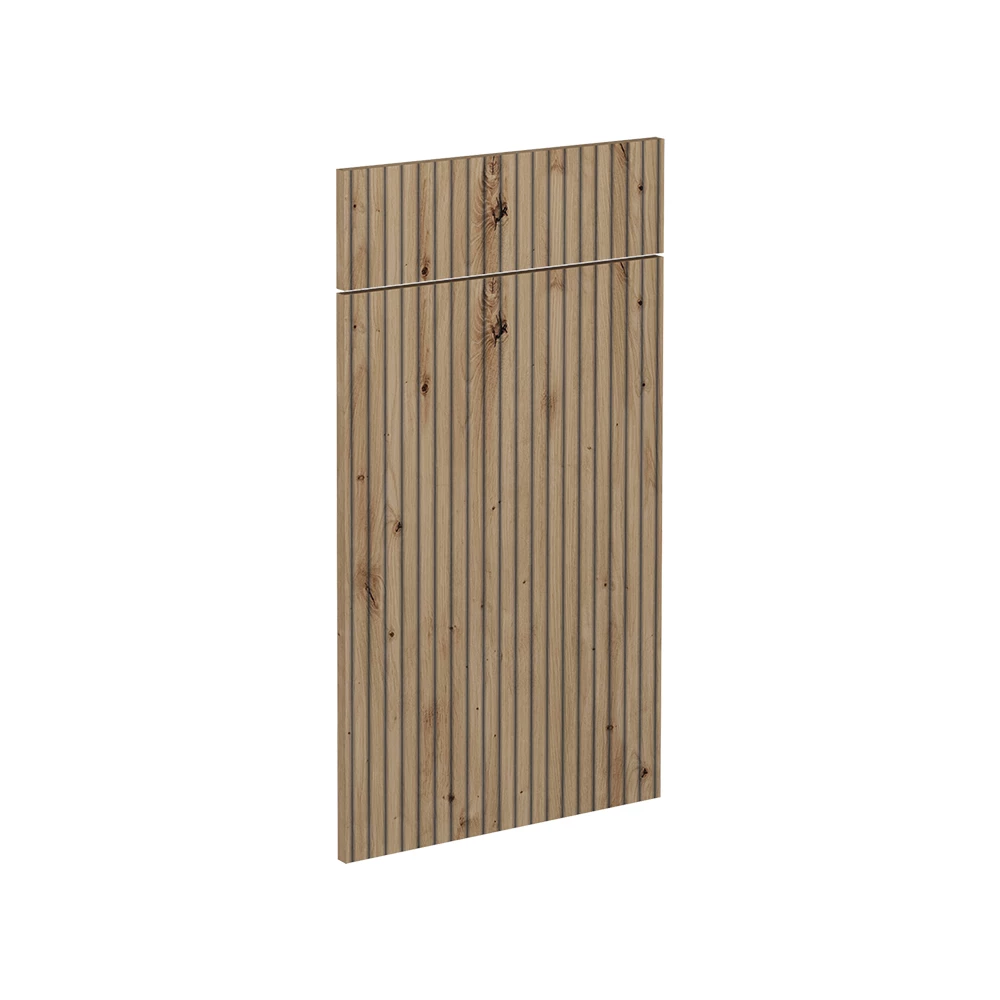 Façade de cuisine en Chêne Artisan sur fond blanc
