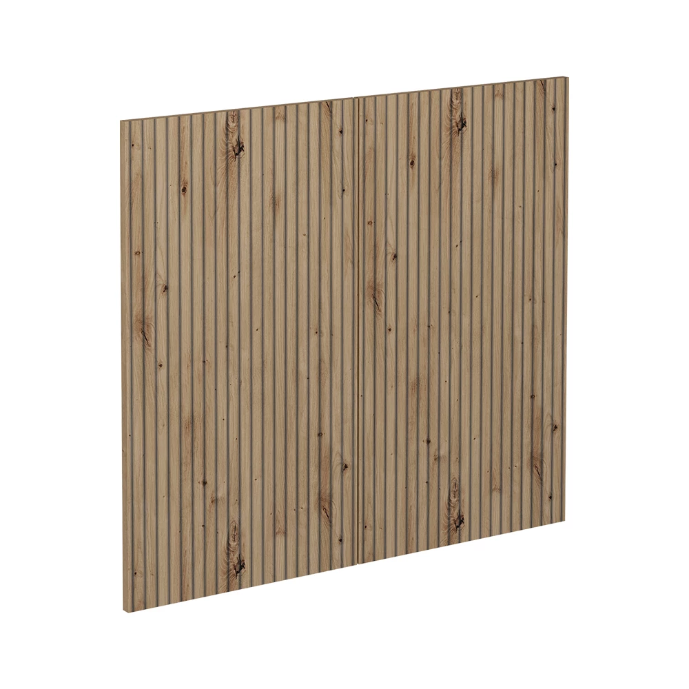 Façade de cuisine en Chêne Artisan sur fond blanc