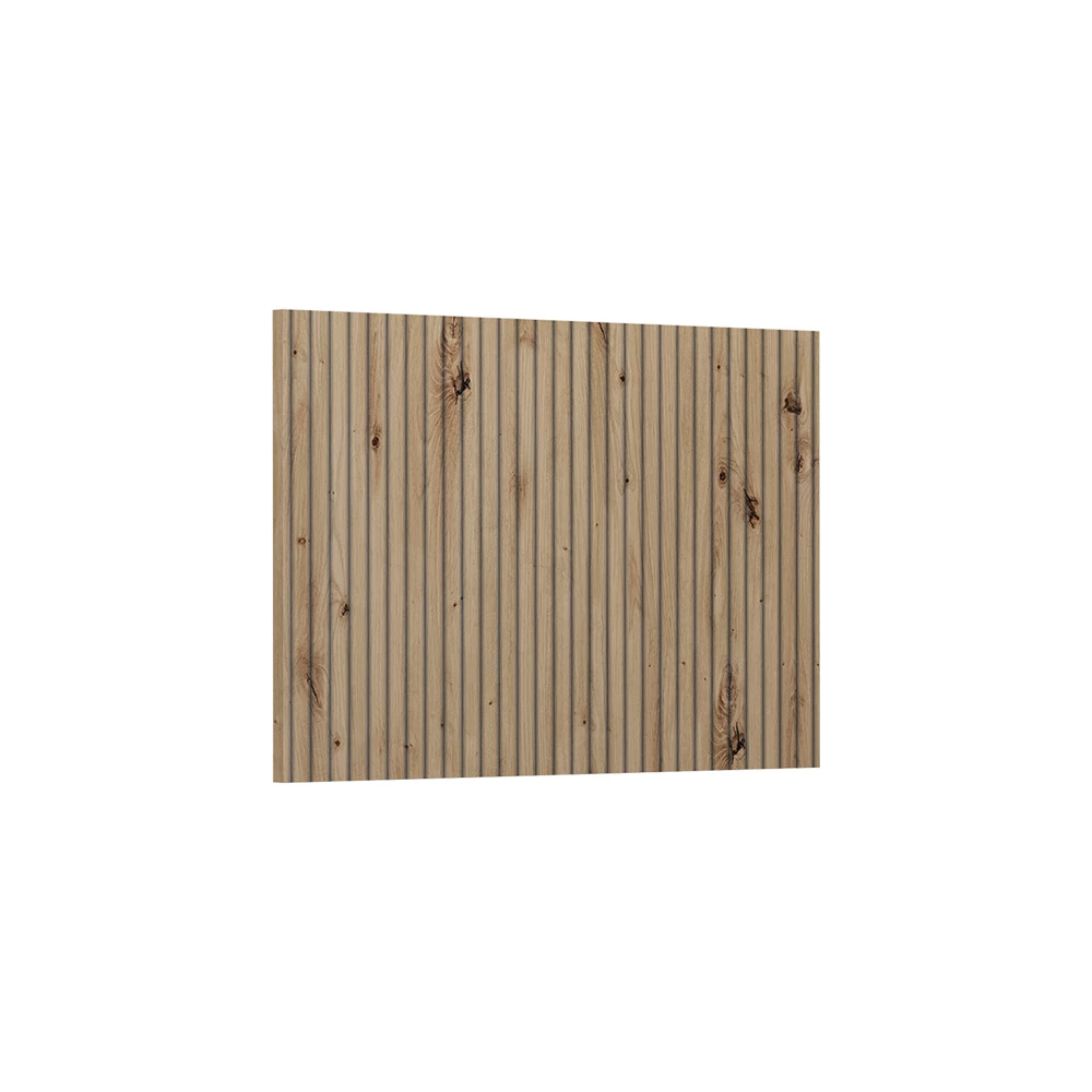 Küchenfront in Artisan-Eiche auf weißem Hintergrund