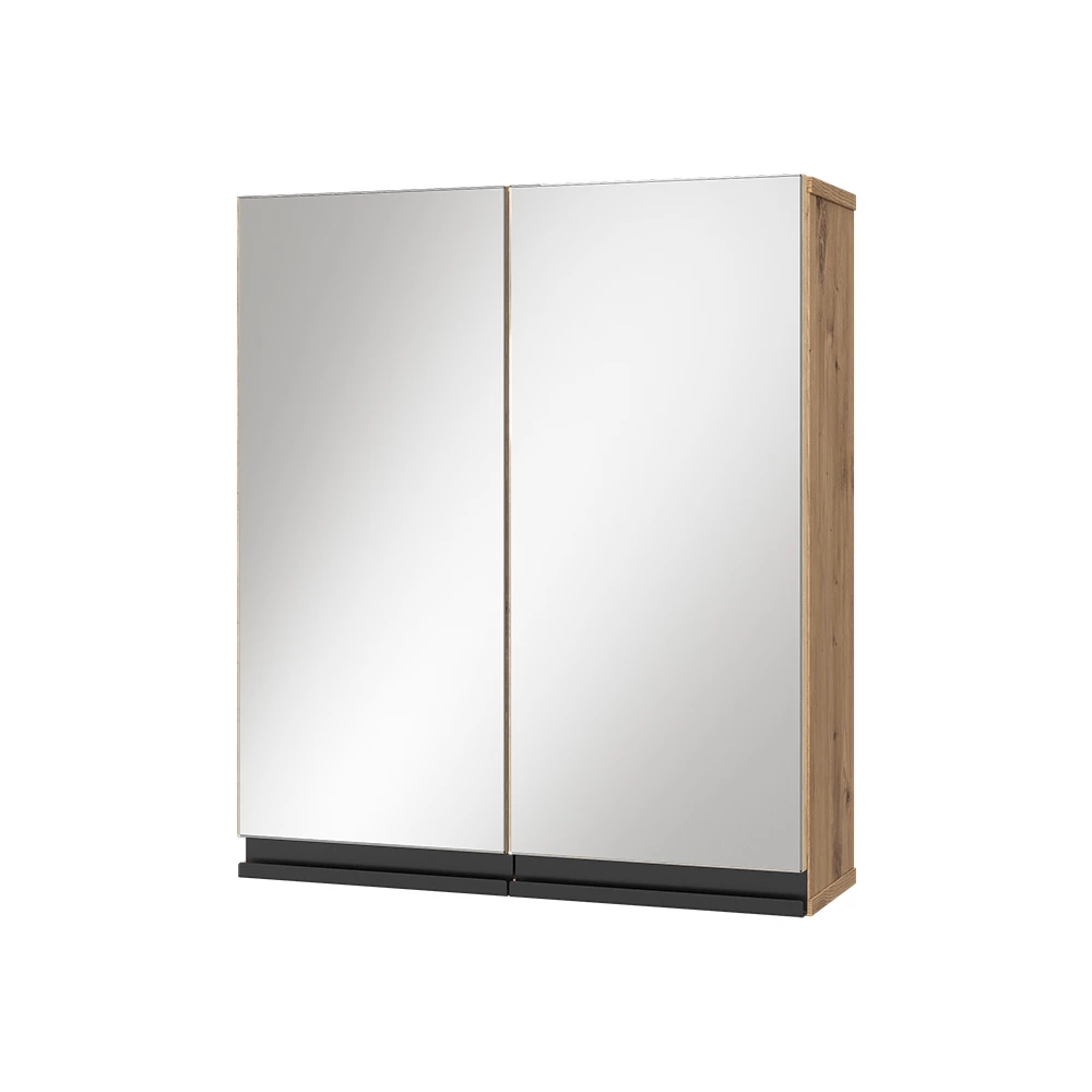 Badspiegelschrank in Artisan auf weißem Hintergrund