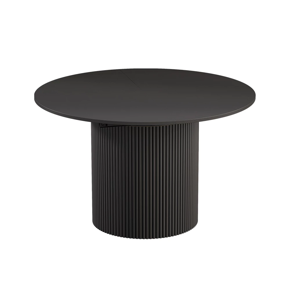 Mesa de comedor en Negro sobre fondo blanco