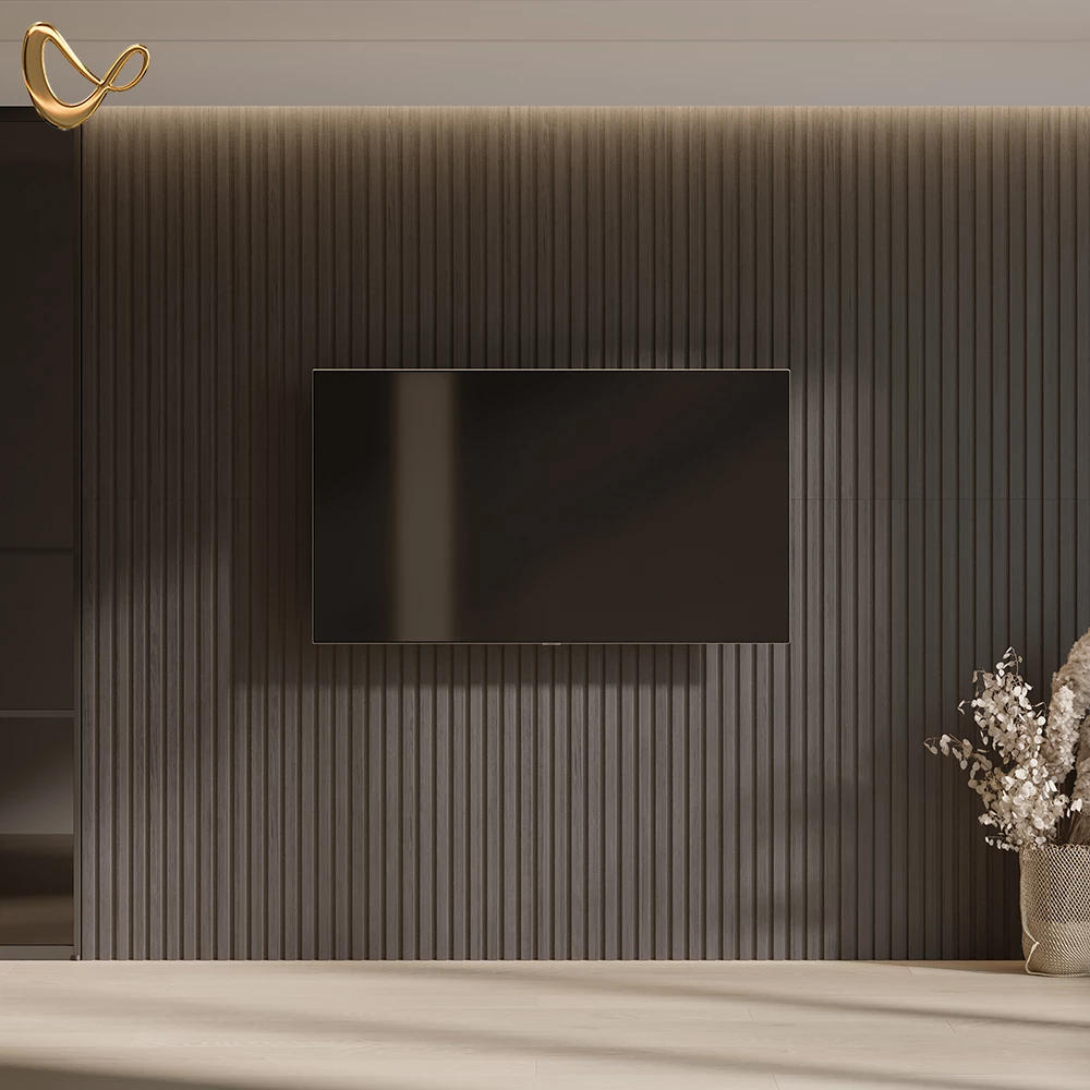 Wandpaneele Grivola Schwarz 12 Stück livinity®