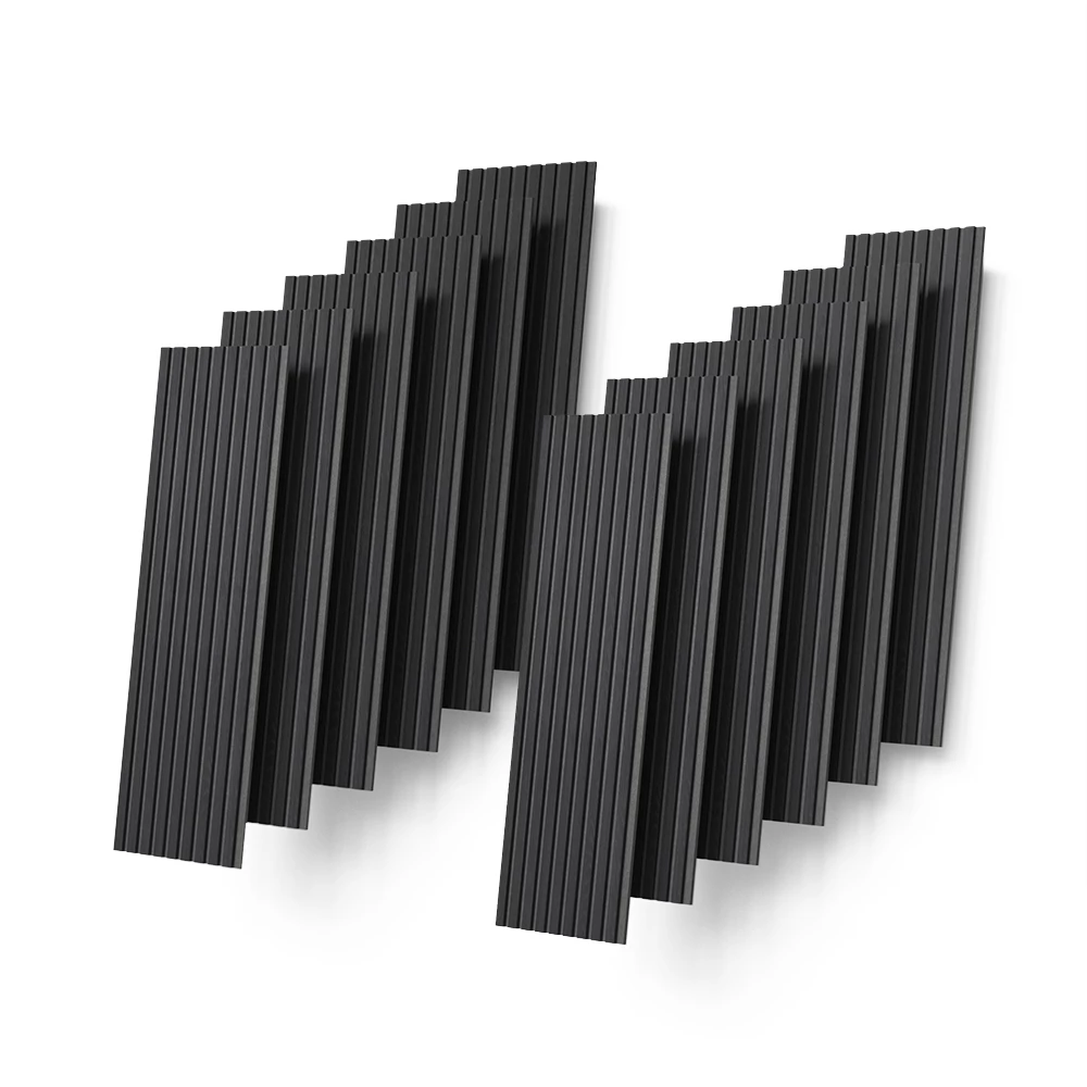 Wandpaneele Grivola Schwarz 12 Stück livinity®