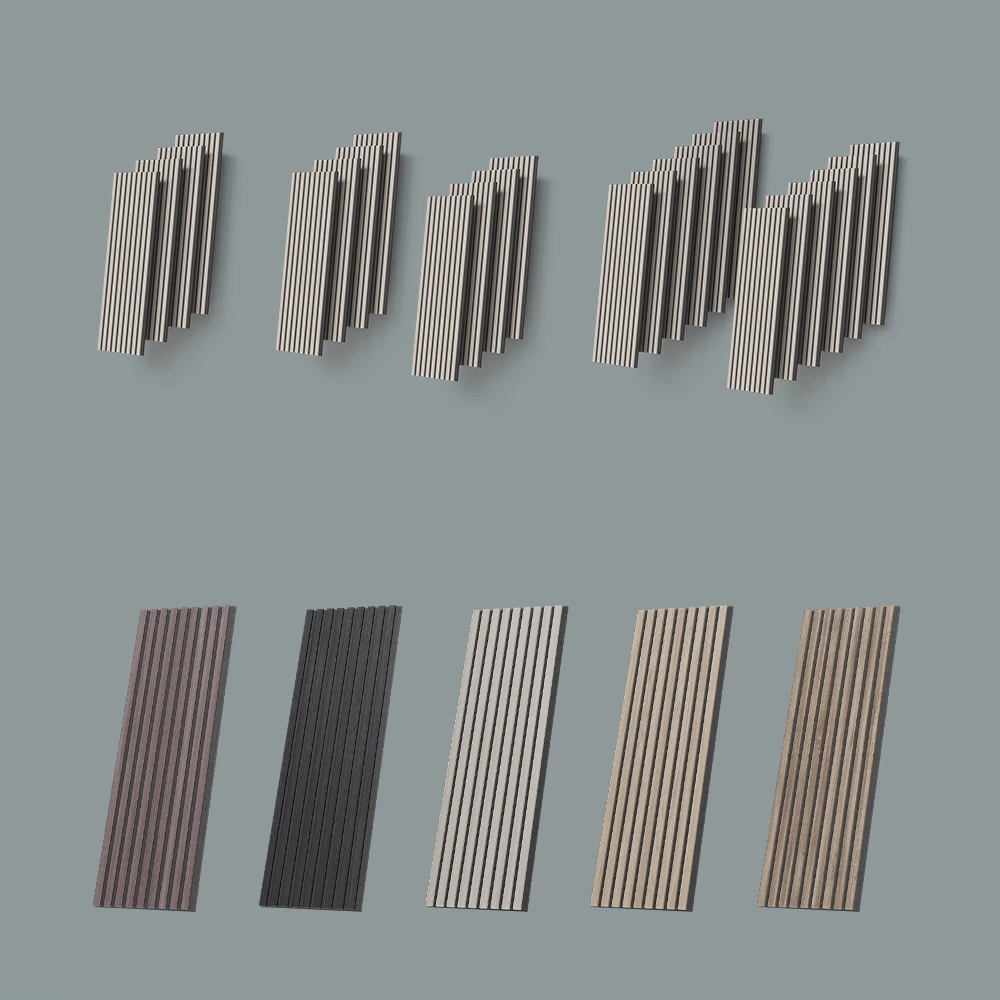 Wandpaneele Grivola Braun 4 Stück livinity®