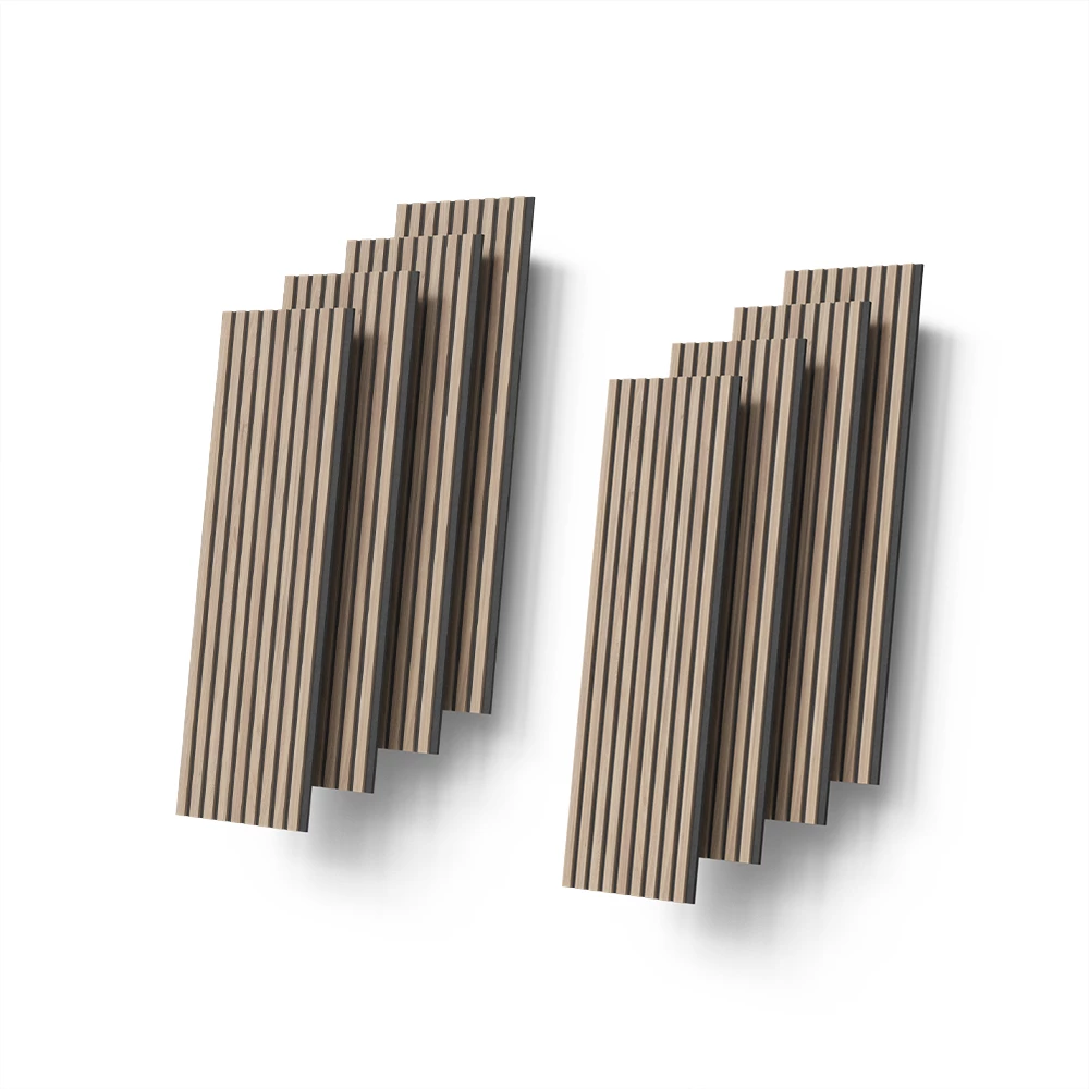 Wandpaneele Grivola Braun 8 Stück livinity®