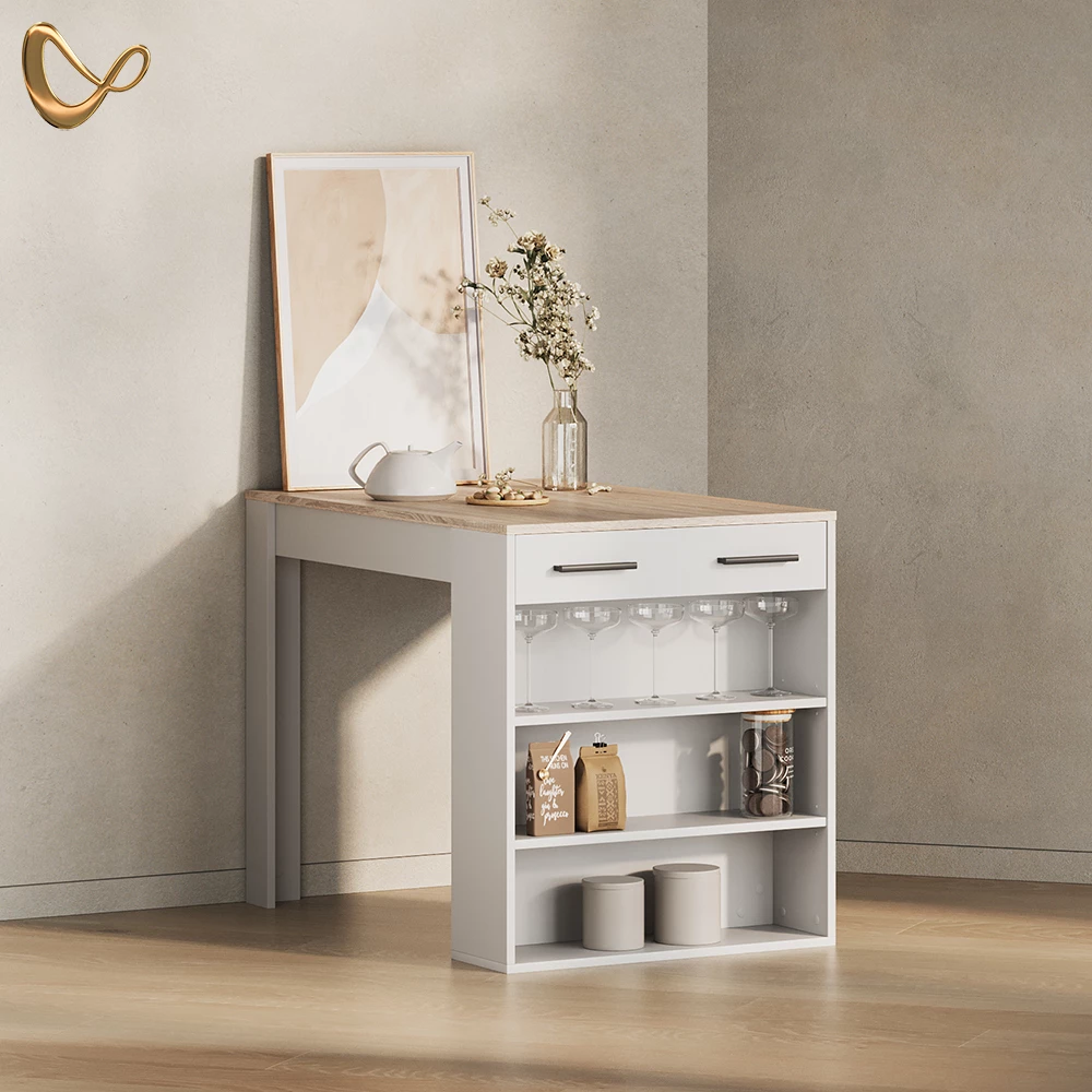 Esstisch  Regusa Sonoma/Weiß 67 x 100 cm livinity®