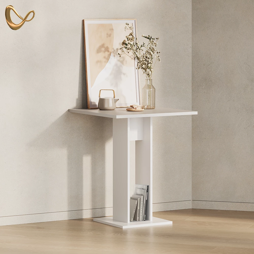 Esstisch  Regusa Weiß 65 x 78 cm livinity®