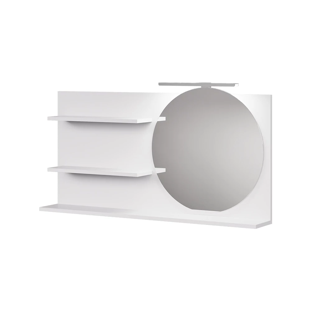 Specchio contenitore bagno in Bianco on white background