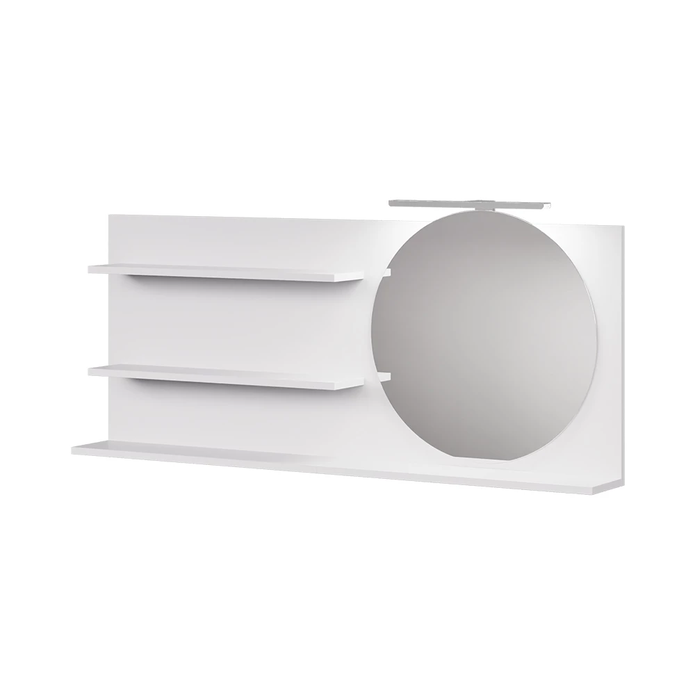 Specchio contenitore bagno in Bianco on white background