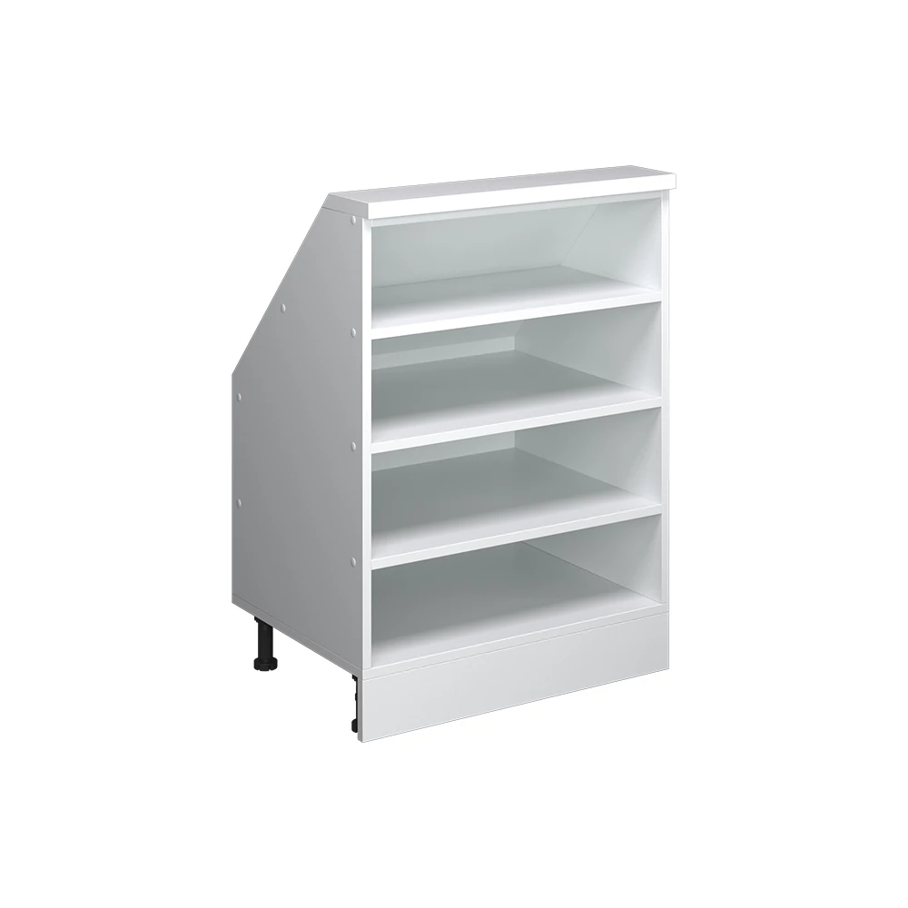 Ferde tetőszekrény Fehér színben fehér háttéren