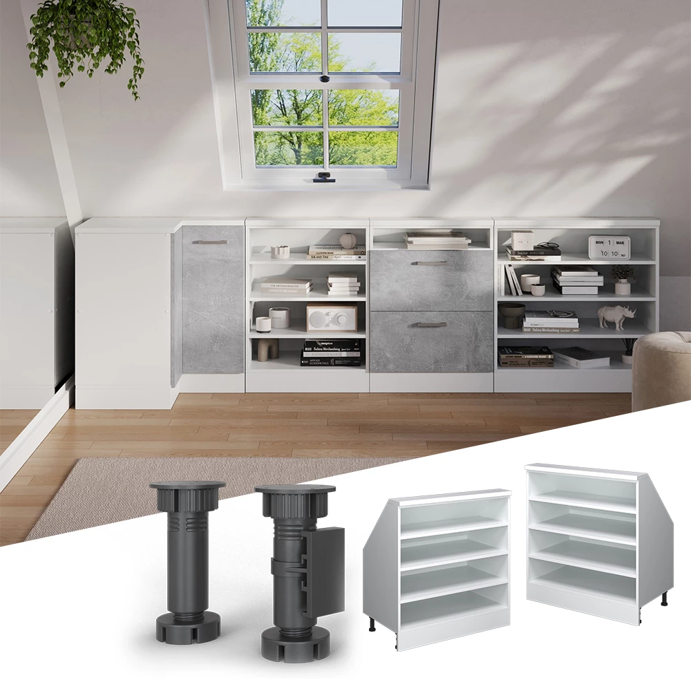 Ferde tetőszekrény Fehér színben fehér háttéren