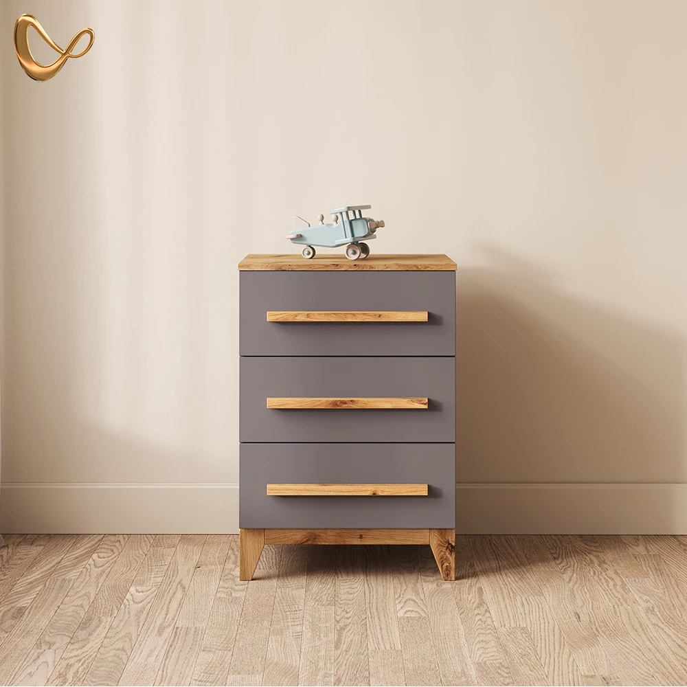 Kommode Mailo Grau/Artisan 60 x 88 cm mit Tür livinity®