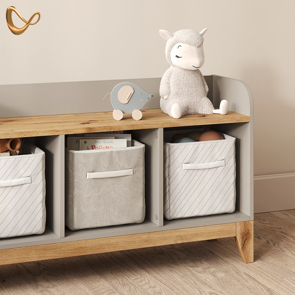 Kindersitzbank Mailo Cashmere/Artisan 107.2 x 63.8 cm XL mit 3 Schubladen livinity®