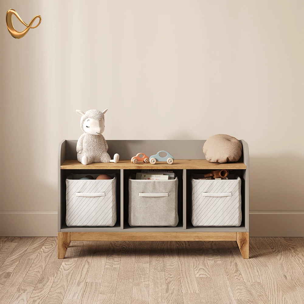 Kindersitzbank Mailo Cashmere/Artisan 107.2 x 63.8 cm XL mit 3 Schubladen livinity®