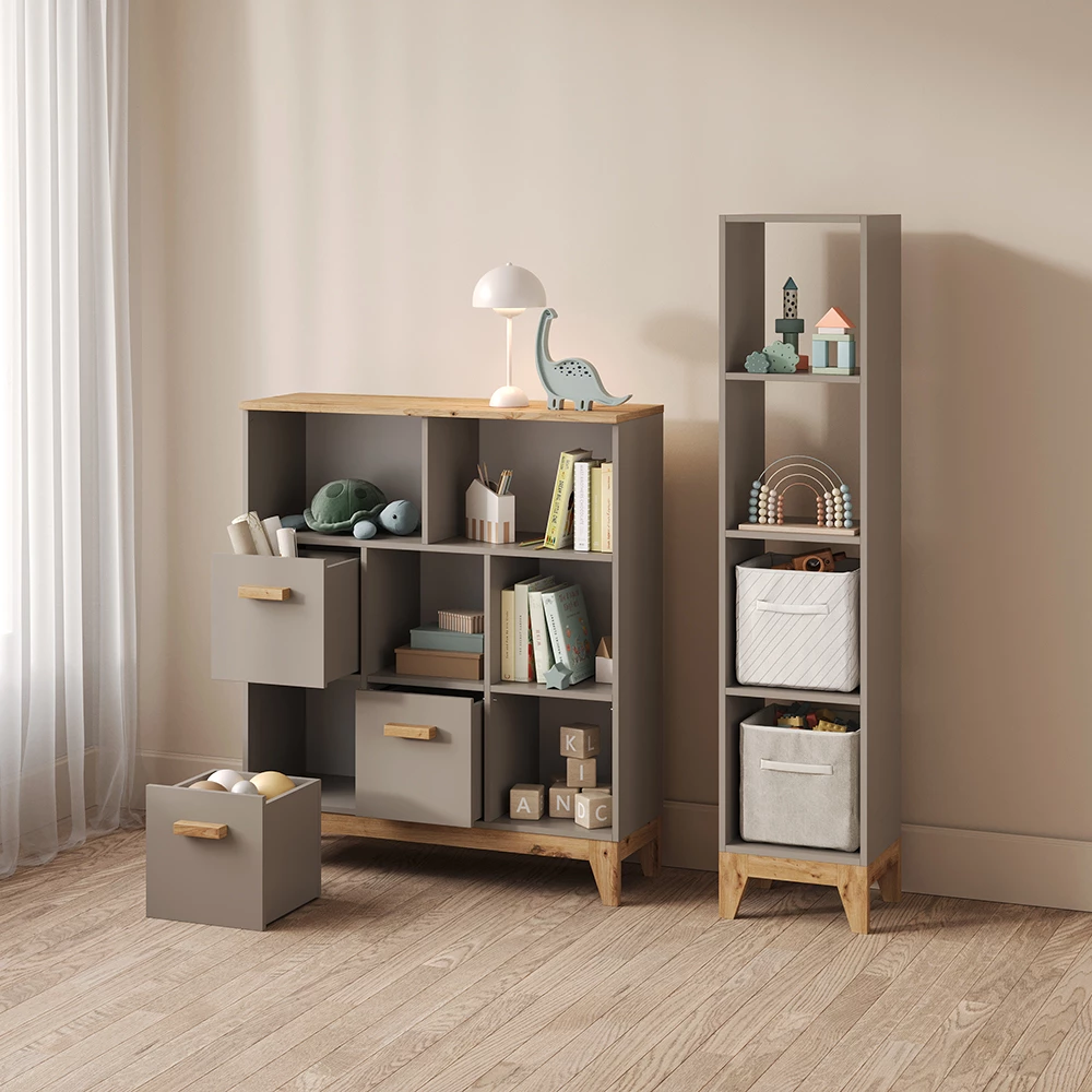 Kinderregal Mailo Cashmere/Artisan 98.4 x 113.4 cm livinity®