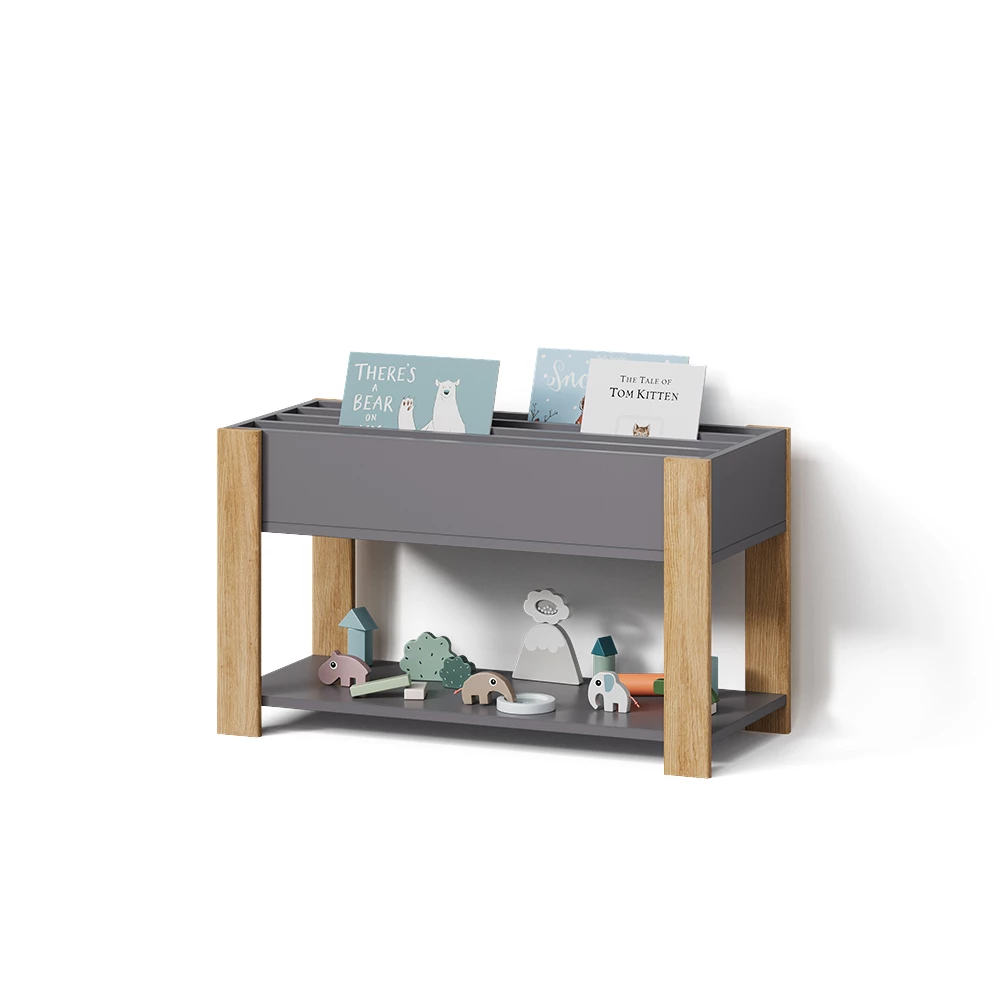 Kinderregal Mailo Grau/Artisan 80 x 46 cm livinity®