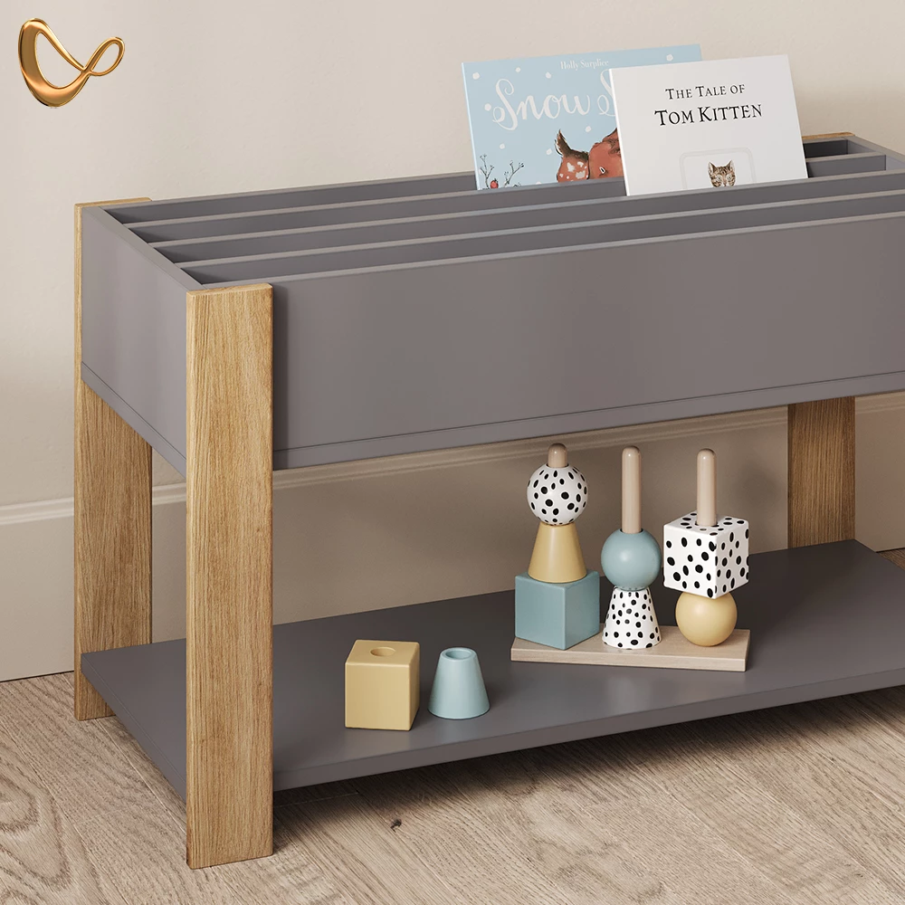 Kinderregal Mailo Grau/Artisan 80 x 46 cm livinity®