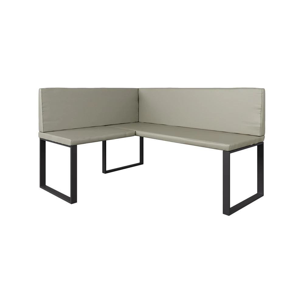 Banc d'angle en Cachemire sur fond blanc