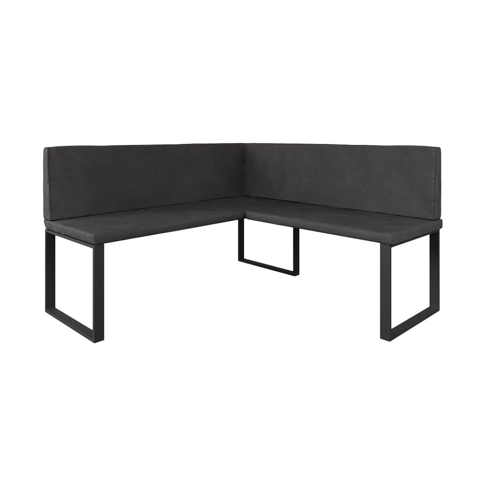 Ebédlő sarokpad Antracit színben fehér háttéren