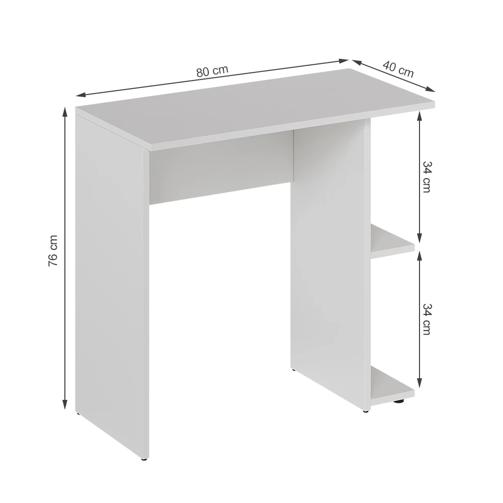 Bureau in Wit on white background