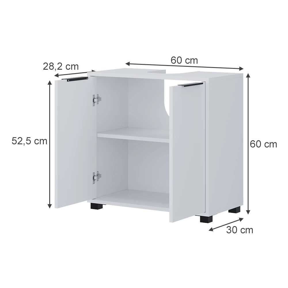 Diskbänksskåp in Vit on white background