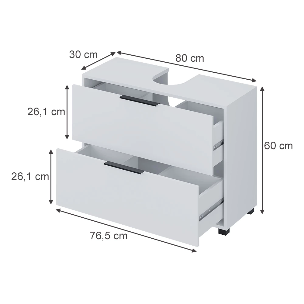 Diskbänksskåp in Vit on white background