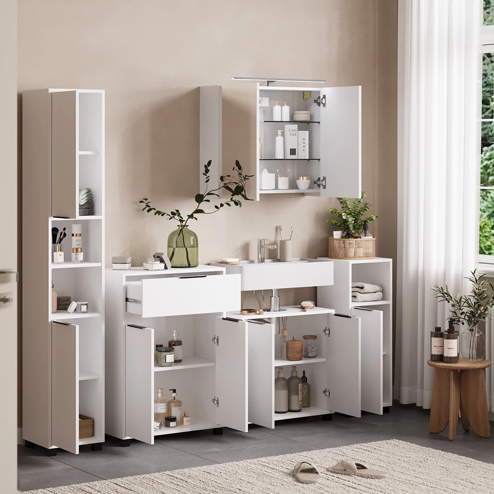 Badkamermeubelset Alina Wit 5-delig Vicco
