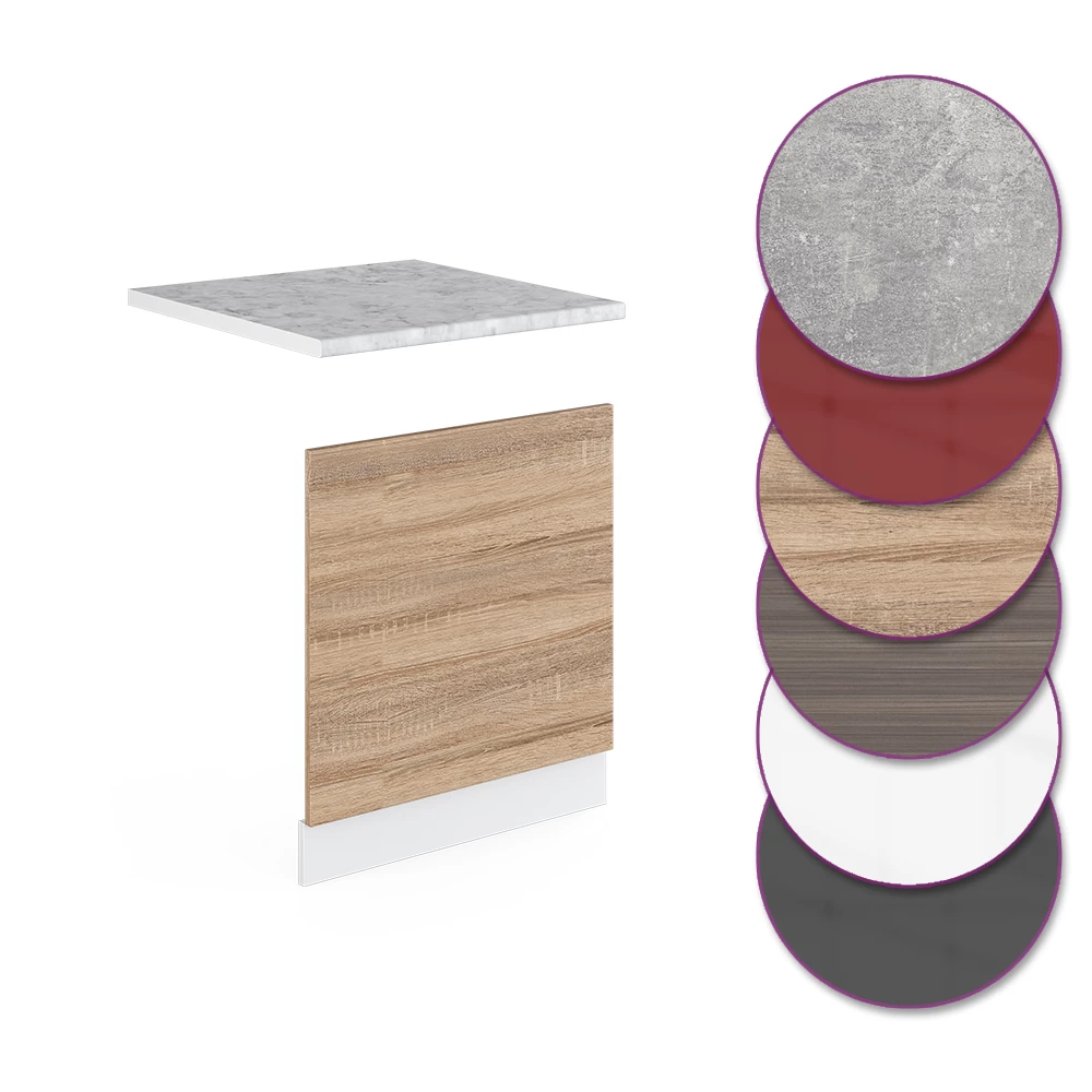 Etupaneeli in Sonoma shown in ambient setting with decoration