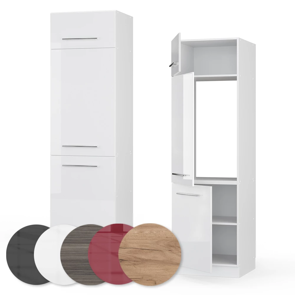 Close-up of Armadio frigorifero in Bianco lucido, showing texture/details