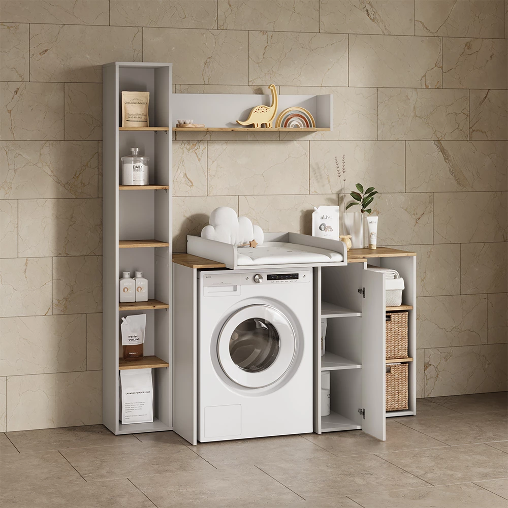 Wandregal Paolina Weiß/Artisan 93.4 x 20 cm livinity®