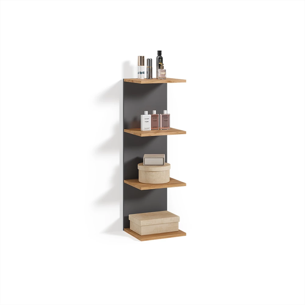 Wandregal Vesuvio Anthrazit 30 x 95 cm livinity®