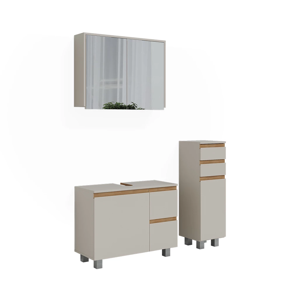 Badkamermeubelset in Kasjmier/Artisan on white background