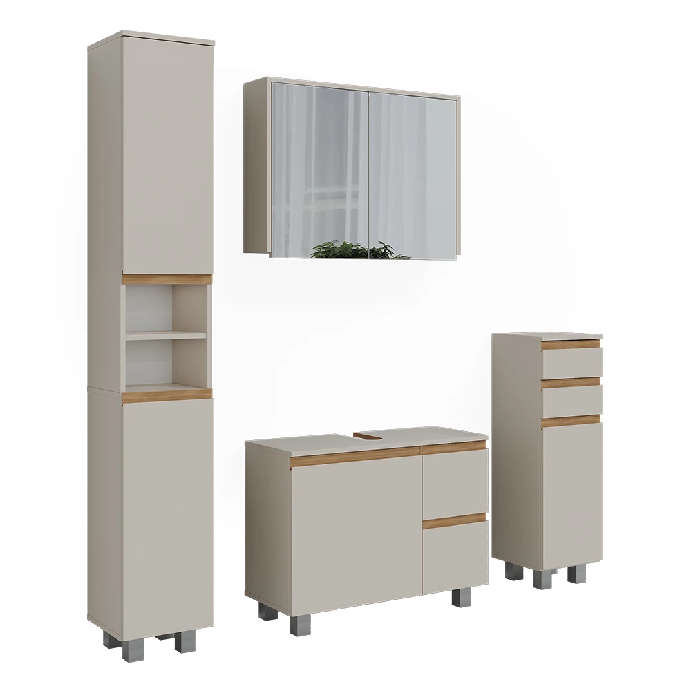 Badkamermeubelset in Kasjmier/Artisan on white background