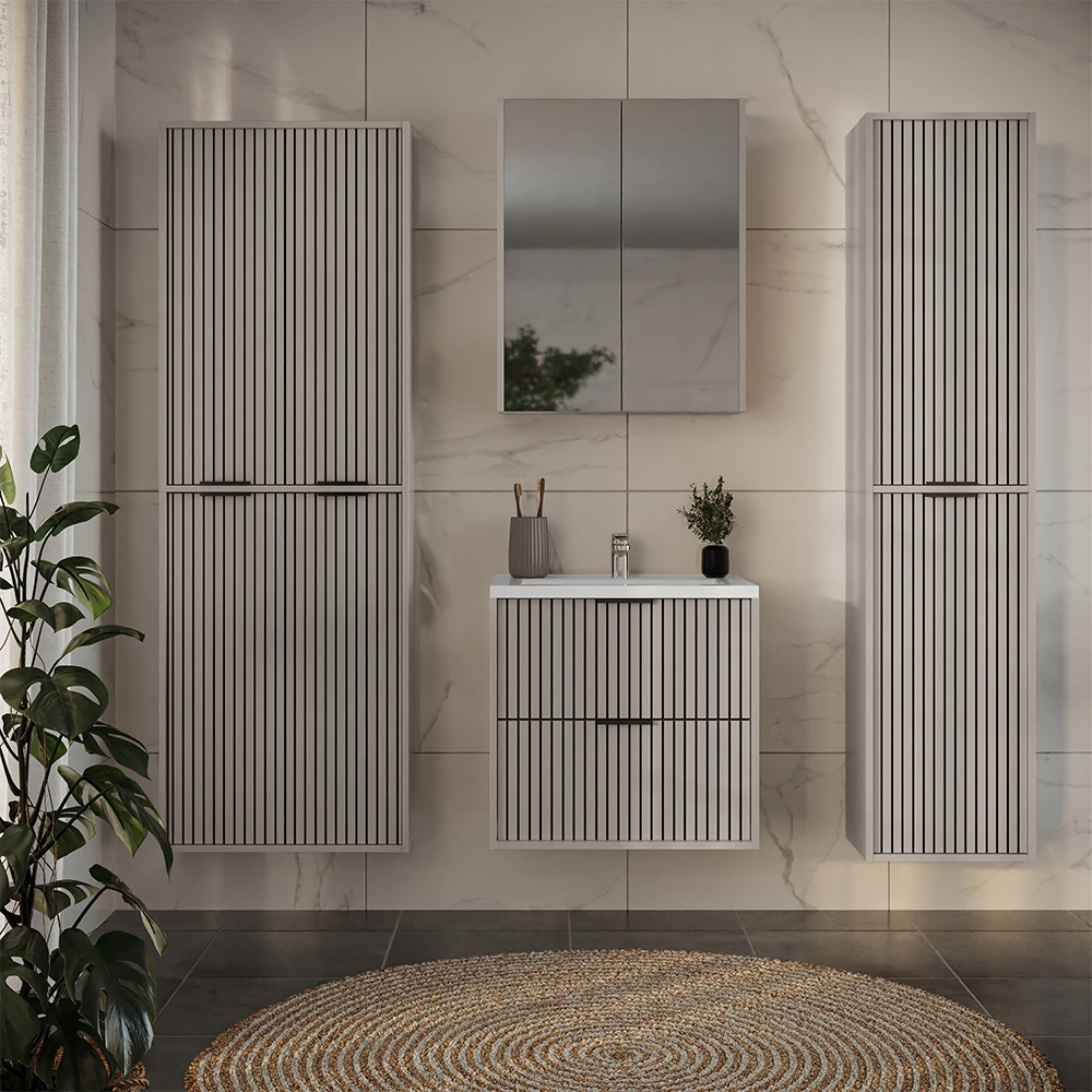 Badkamermeubelset Ruford Kasjmier 60 x 57 cm 2-delig Vicco