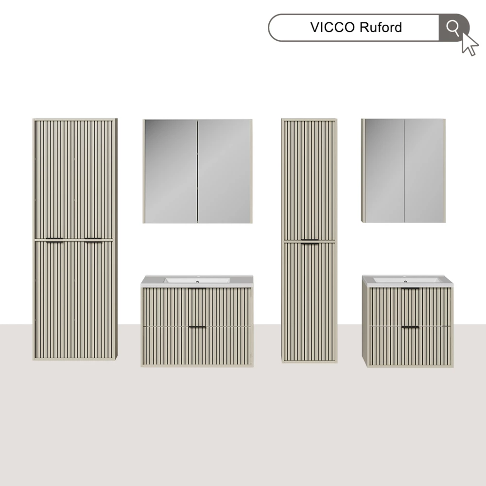 Badkamermeubelset Ruford Kasjmier 60 x 57 cm 2-delig Vicco