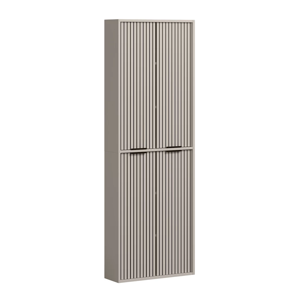 Hochschrank in Cashmere auf weißem Hintergrund