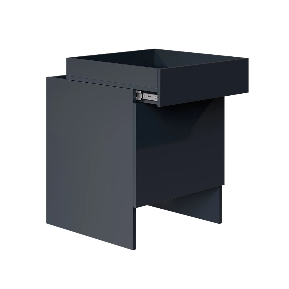 Universalschrank in Anthrazit auf weißem Hintergrund