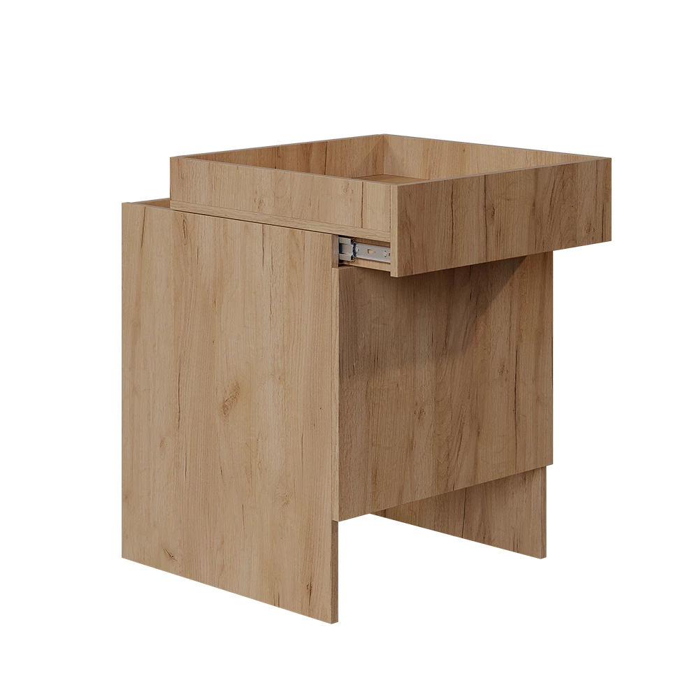 Universalschrank in Goldkraft Eiche auf weißem Hintergrund