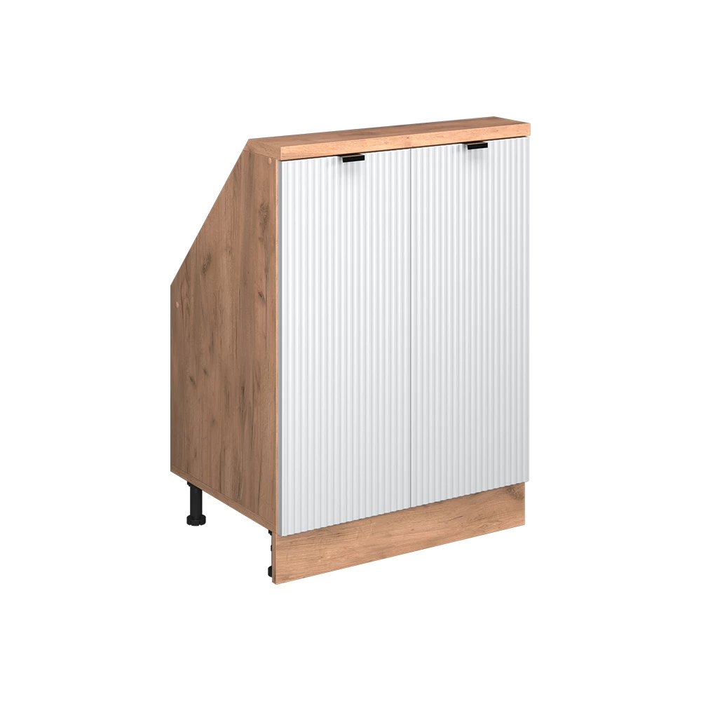 Šikmá skriňa in Biele zvlnenie on white background