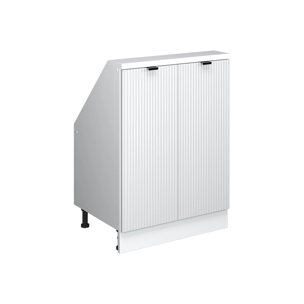 Šikmá skriňa in Biele zvlnenie on white background