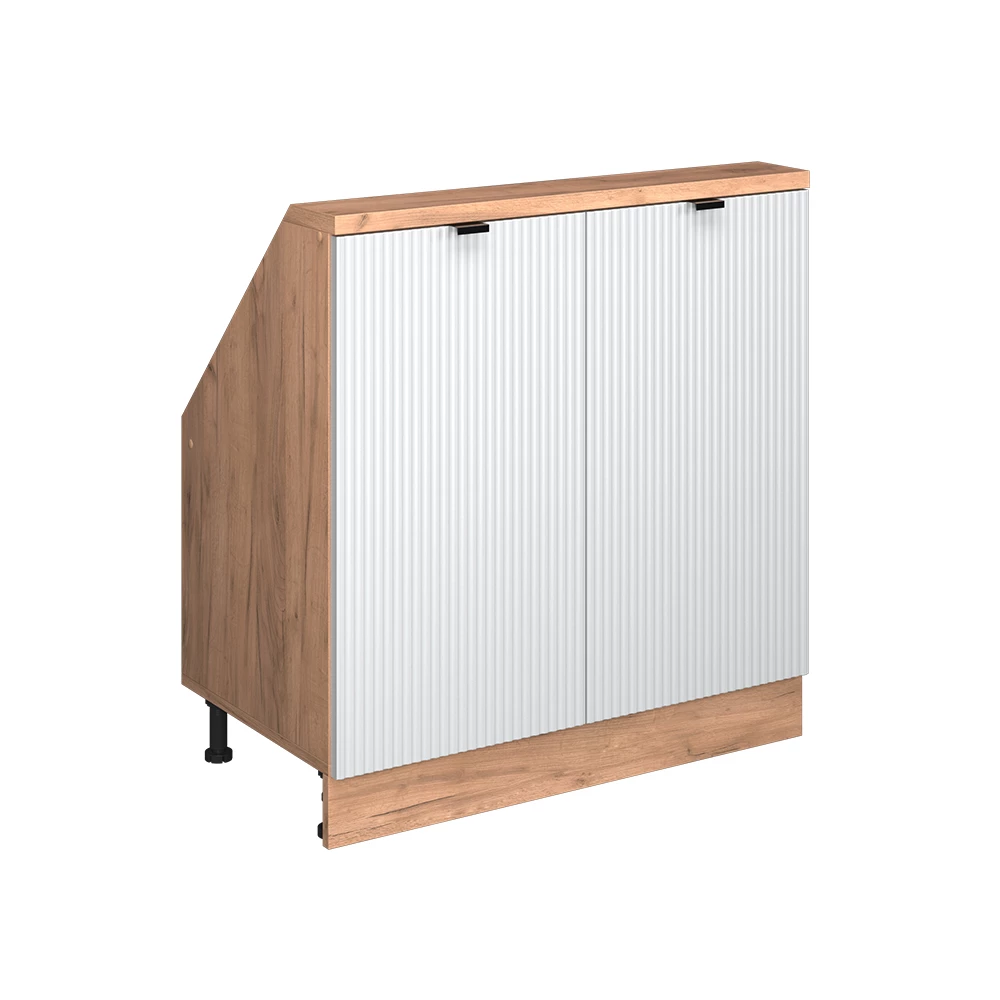 Šikmá skriňa in Biele zvlnenie on white background