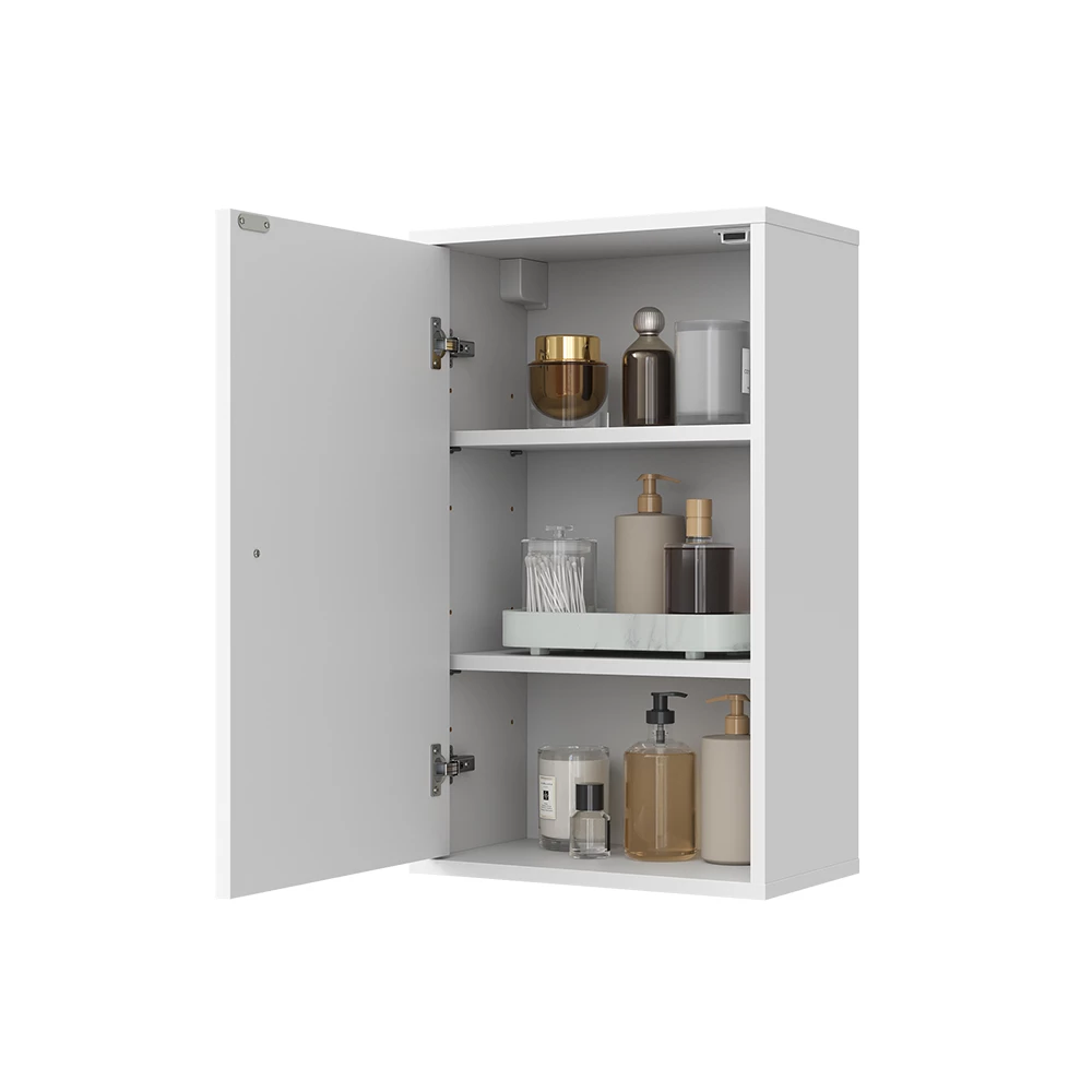Badkamerkast in Wit on white background with decorative elements