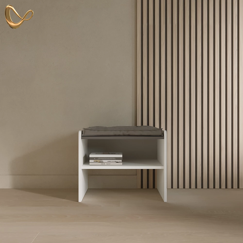 Esszimmerbank Tiberio Weiß 53.5 x 41.1 cm livinity®